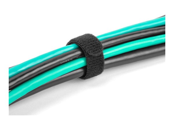 Delock Fascetta per cavi a strappo L 150 x L 12 mm nero 10 pezzi - Fascetta con gancio e anello - Ne