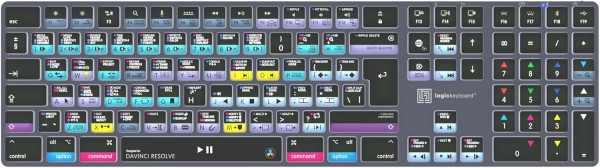Logickeyboard Davinci Resolve Classic Titan UK PC - Tastiera - QWERTY