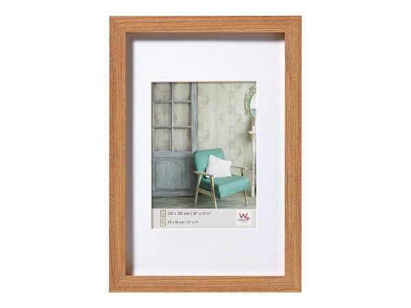 Walther Design EA030P - Cornice per foto singola - Legno - Legno - 13 x 18 cm - Rettangolare - 230 m