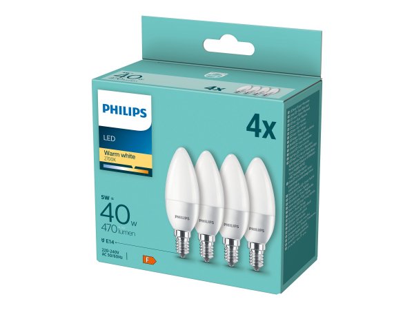 Signify LED Lampe E14 4er Set Kerzenform