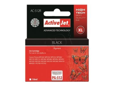 Activejet AC-512R - Dye-sublimation ink - Nero - (Canon) PIXMA iP2700 - iP2702 - MP240 - MP250 - MP2