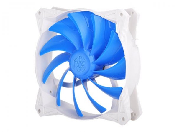SilverStone SST-FQ122 - Ventilatore - 12 cm - 800 Giri/min - 1500 Giri/min - Blu - Bianco