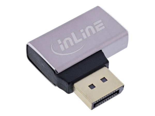 InLine Adattatore DisplayPort 1.4 - spina/presa DisplayPort - 90° a sinistra - 8K