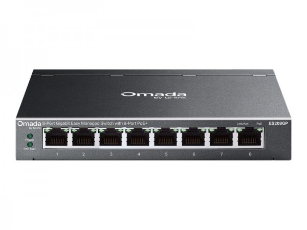 TP-LINK ES208GP Omada Easy Managed Switch 8× - Interruttore - 1 Gbps