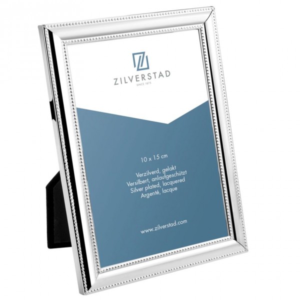 Zilverstad Bredemeijer Pearl - Argento - Cornice per foto singola - 10 x 15 cm - Rettangolare - Paes