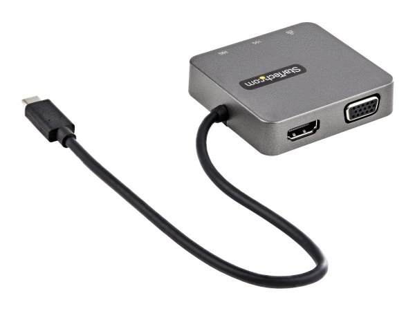 StarTech.com Adattatore multiporta USB-C a HDMI e VGA - Docking station USB 3.1 Gen 2 10Gbps - Cavo