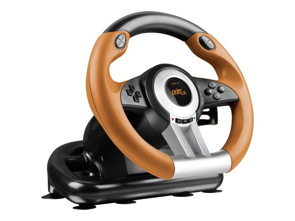 SPEEDLINK DRIFT O.Z. - Sterzo + Pedali - PC - Analogico/Digitale - Cablato - USB - Nero - Grigio - A