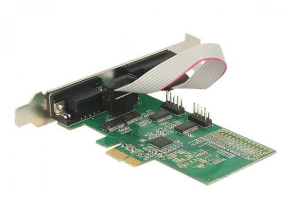 Delock 89557 - PCIe - Seriale - A basso profilo - PCIe 2.0 - RS-232 - Verde