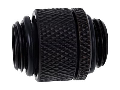 Alphacool Eiszapfen Doppelnippel schwarz 360° drehbar