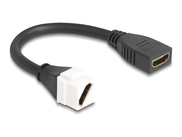 Delock Keystone Modul Kabel HDMI Buchse zu diagonal 8K 60 Hz - Cavo - Digitale/display/video