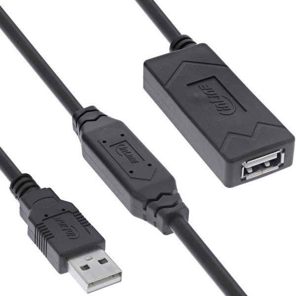 InLine Prolunga attiva USB 2.0 - spina/presa USB-A - 25 m