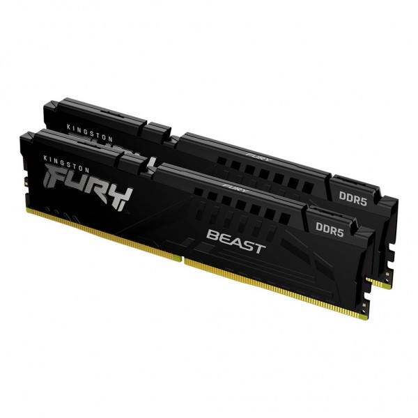 Kingston FURY Beast 64 GB 5200 MT/s DDR5 CL40 DIMM (Kit da 2) Black - 64 GB - 2 x 32 GB - DDR5 - 288
