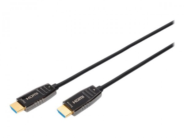 DIGITUS Cavo ibrido in fibra ottica HDMI AOC - UHD 8K - 20 m - 20 m - HDMI tipo A (Standard) - HDMI