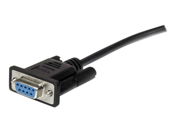 StarTech.com Cavo seriale diretto RS232 DB9 1m nero - M/F - Nero - 1 m - DB-9 - DB-9 - Maschio - Fem