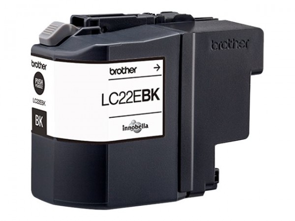Brother Original LC-22EBK Druckerpatrone - schwarz 2 - Originale - Cartuccia di inchiostro