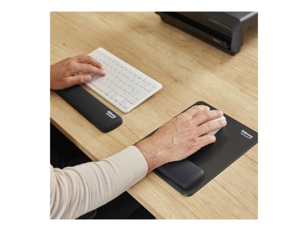 Fellowes Breyta Mauspad schwarz mit Handgelenkauflage