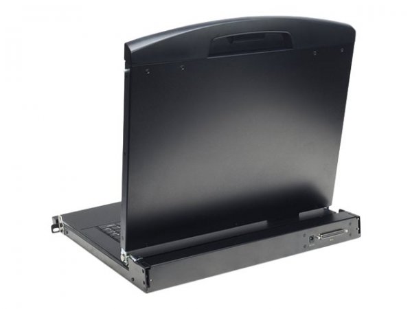 DIGITUS Console modulare con TFT da 17" (43,2 cm) - 1 porta KVM e touchpad - tastiera tedesca - 43,2