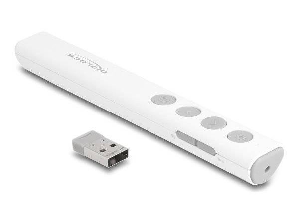 Delock USB Laser Presenter weiß - Presentatore - Laser