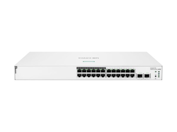 HPE Instant On 1830 Smart 24G 2SFP PoE+ 195W Switch - Interruttore - Vetroresina (lwl)