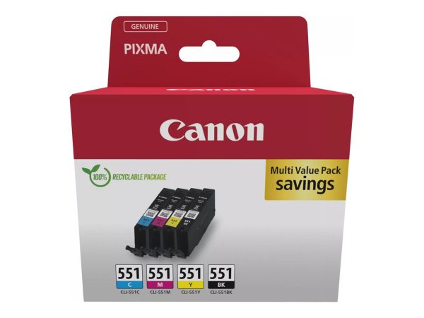 Canon 6509B015 - Nero - Ciano - Magenta - Giallo - 1 pz - Confezione multipla