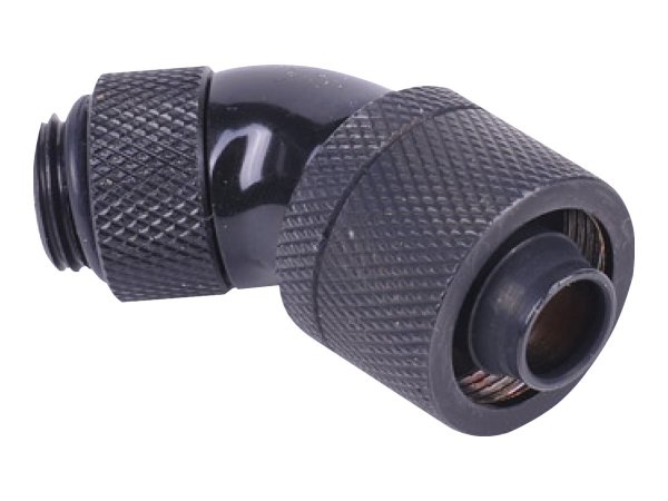 Alphacool 62374 - Nero - Ottone - Maschio - 1/4" - 45° - 22,1 mm