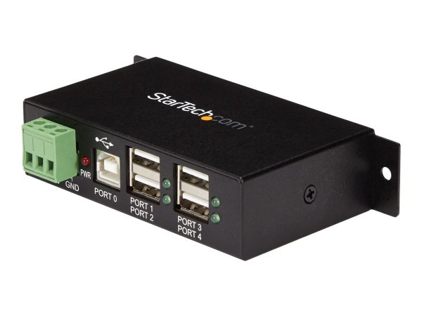 StarTech.com HUB USB 2.0 Industriale in metallo a 4 porte con protezione da sovracorrenti - montabil