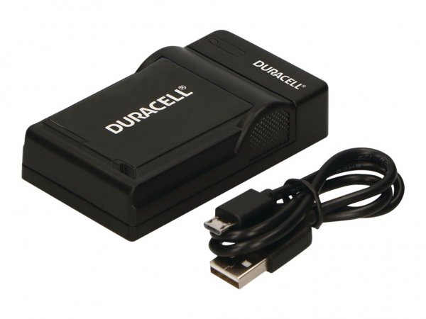 Duracell DRN5923 - USB - Caricabatteria per interni - Nikon EN-EL12 - Nero - 5 V - 5 V