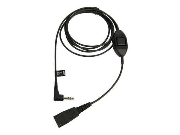 Jabra 8735-019 - QD - Maschio - 3.5mm - Maschio - 0,5 m - Nero