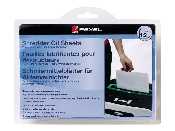 Rexel Shredder oil sheets (pack of 12)