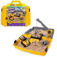 Spin Master Kinetic Sand Valigetta Cantiere con veicolo e 907 g di sabbia - dai 3 anni - 6055877 - S
