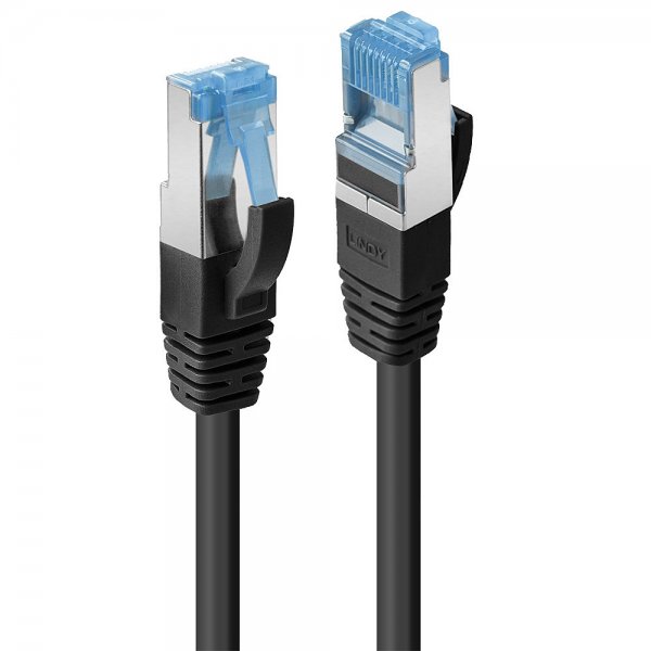 Lindy 47176 - 0,5 m - Cat6a - S/FTP (S-STP) - RJ-45 - RJ-45 - Nero