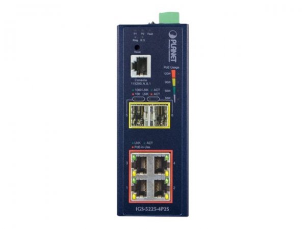 Planet IGS-5225-4P2S - Gestito - L2+ - Gigabit Ethernet (10/100/1000) - Full duplex - Supporto Power