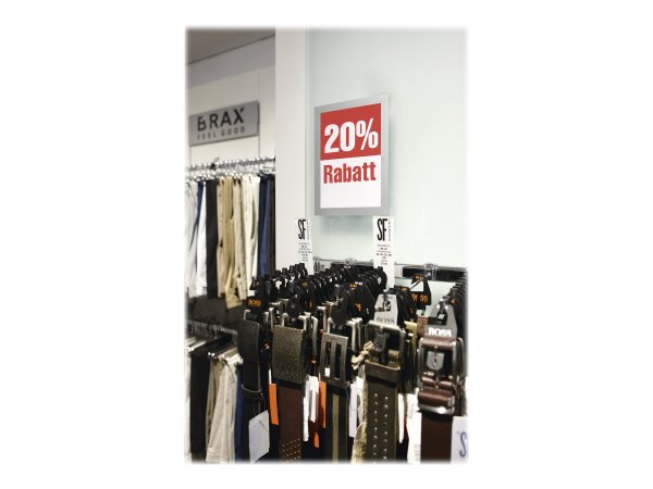 Durable Magnetrahmen selbstklebend Duraframe silber A5 2 St. - Bürokleinmaterial