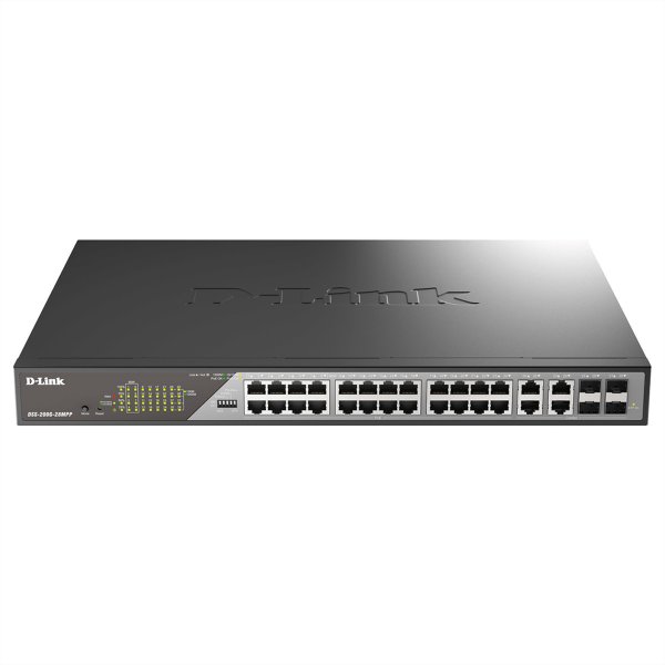 D-Link Switch DSS-200G-28MPP E DSS200G28MPP DSS-200G-28MPP/E - - Glasfaser - Interruttore - Vetrores