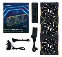 Lian Li Uni Fan TL Wireless LCD Lüfter ARGB PWM 3er-Pack inkl. Controller - Reverse - 31 dB - 1900 r