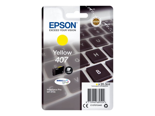 Epson 407 - 20.3 ml - L size - yellow