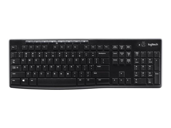 Logitech K270 - Full-size (100%) - Wireless - RF Wireless - AZERTY - Nero