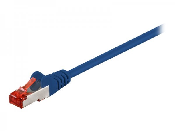 Goobay Cat 6 Patchkabel S/FTP PiMF Blau - Cavo - Rete