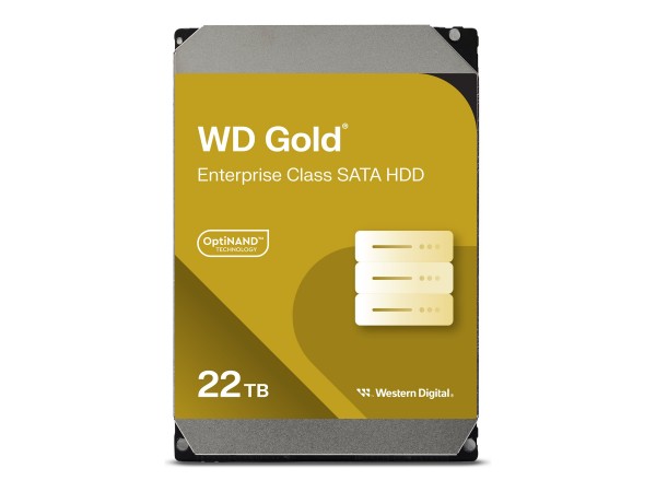 WD Gold - 22 TB - 7200 Giri/min - 512 MB - 3.5" - Serial ATA III