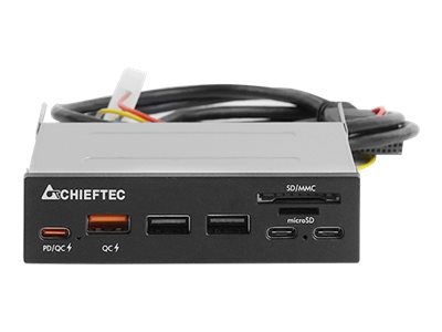 Chieftec CRD-908H - MicroSD (TransFlash) - SD - Nero - 3.5" - 5000 Mbit/s - USB 3.2 Gen 1 (3.1 Gen 1