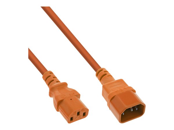 InLine Prolunga elettrica - da C13 a C14 - arancione - 0,5m