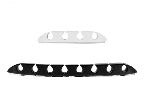 Delock Portacavi trapezoidale autoadesivo combo set 10 pezzi nero / bianco - Supporto per cavo - Scr