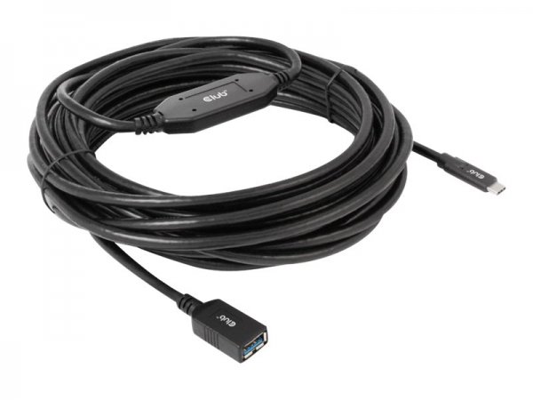 Club 3D CAC-1538 - 10 m - USB C - USB A - USB 3.2 Gen 1 (3.1 Gen 1) - 5 Gbit/s - Nero