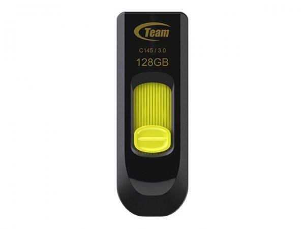 Team Group C145 - 128 GB - USB tipo A - 3.2 Gen 1 (3.1 Gen 1) - Sleeve - 10 g - Nero - Giallo