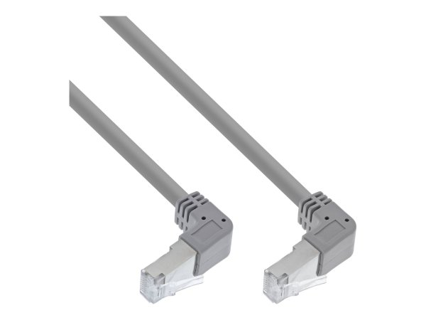 InLine InLineCavo patch 2 lati ang. verso il basso - S/FTP (PiMf) - Cat.6 - grigio 2,15m
