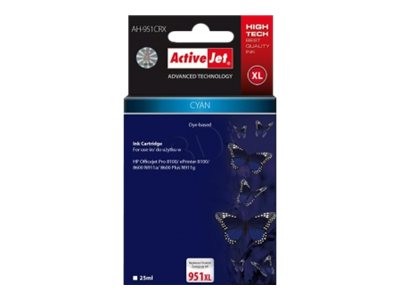 Activejet AH-951CRX Ink replacement for HP 951XL CN046AE Premium cyan - Ricarica - Compatibile