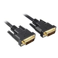 Sharkoon 5m DVI-D to DVI-D (24+1) - 5 m - DVI-D - DVI-D - Nero - Maschio/Maschio
