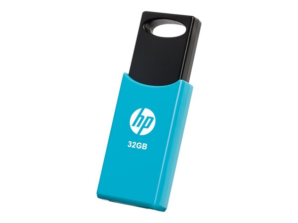 HP v212w - 32 GB - USB tipo A - 2.0 - 14 MB/s - Lamina di scorrimento - Nero - Blu