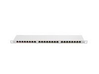 Lanberg PPS6-0024-S - RJ-45 - Cat6 - Grigio - Metallo - Montaggio a rack - 0.5U