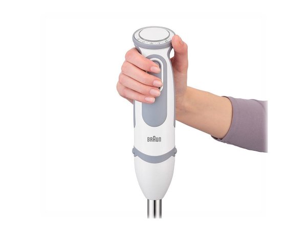Braun MQ5235WH Vario - Frullatore per cottura - 0,5 L - 1,2 m - 1000 W - Grigio - Bianco